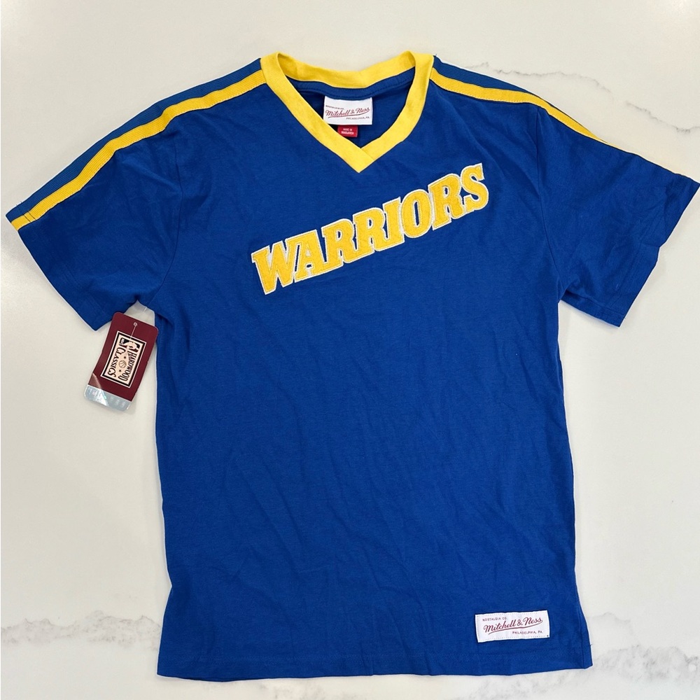 Golden State Warriors Jersey Tee - Mitchell & Ness Hardwood Classics NWT